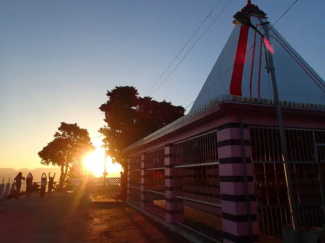 Kunjapuri Devi temple on a hilltop above Rishikesh
